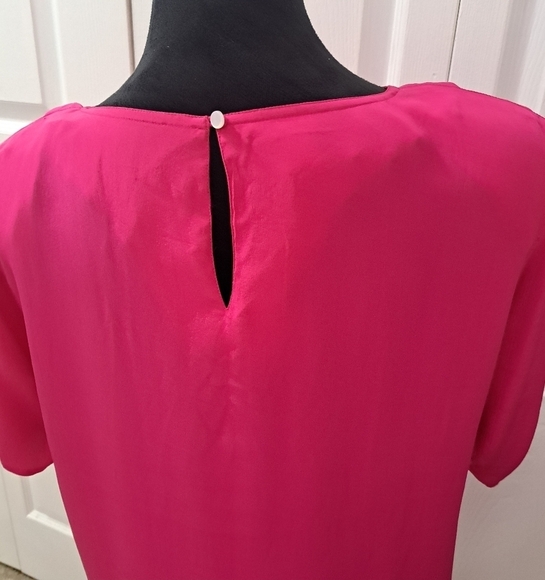 Cambridge Silk Spirit Short Sleeve Blouse    Size 14 - Picture 4 of 11